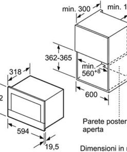 Alternative view of Siemens BF634LGS1 Microwave 21Lt 900 Watts